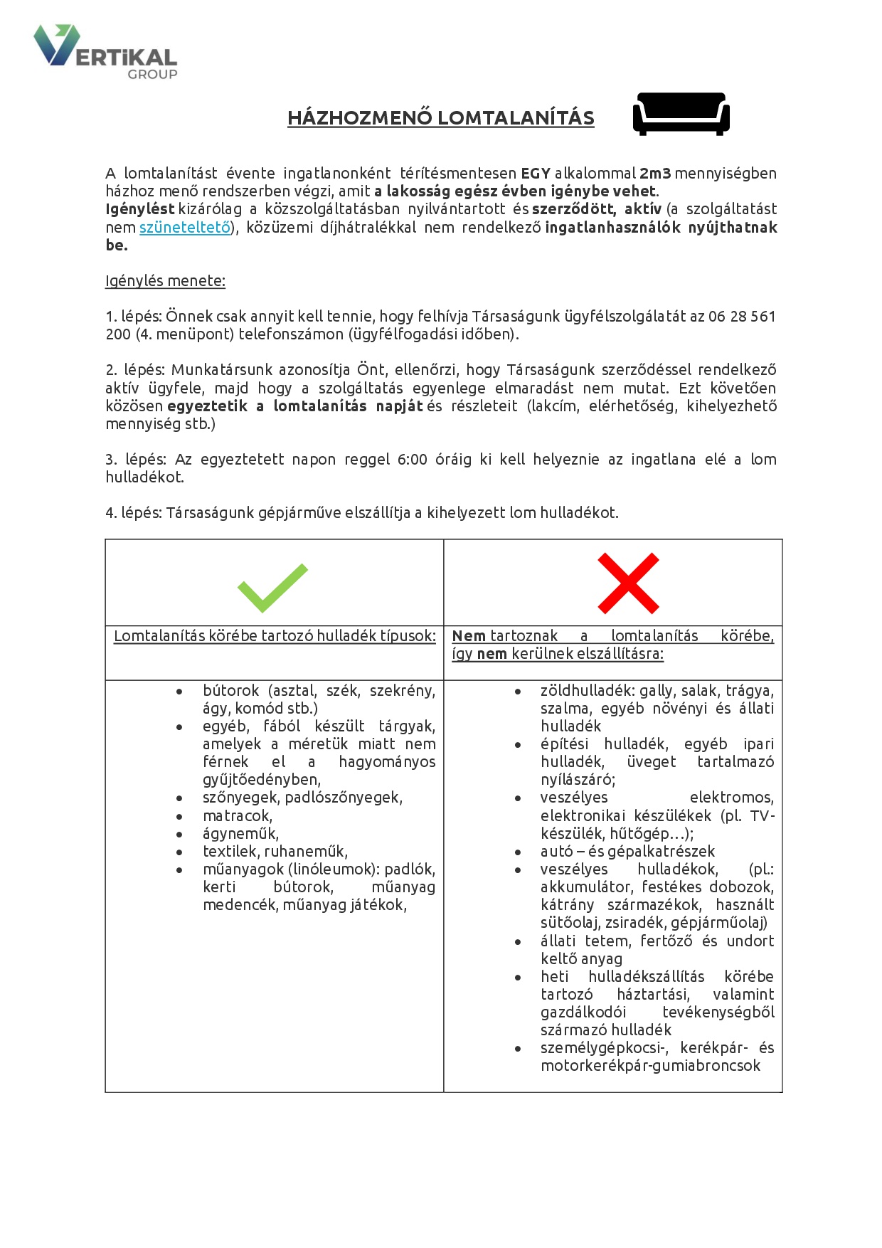 Hulladékszállítás, leadás - Tájékoztatók Hulladékszállítás, leadás - Tájékoztatók